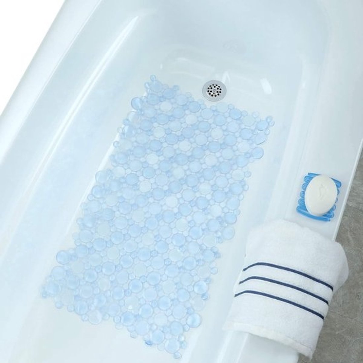 Badmat Lichtblauw voor Badkamer - Antislip en Machinewasbaar