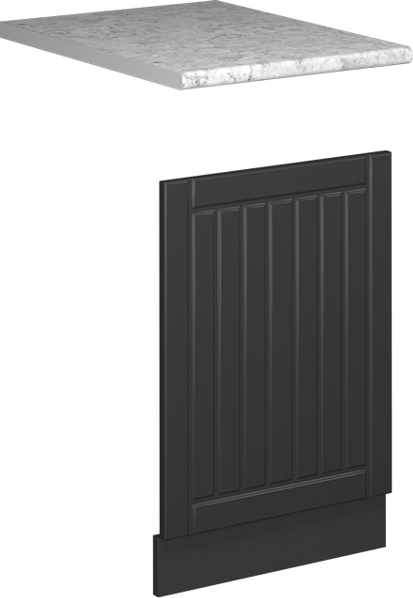 Vicco Fame-Line Frontpaneel – 45 cm, WB Marmer Donkergrijs