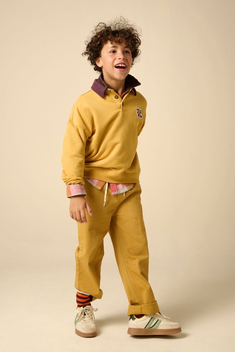 Sissy-Boy - Donkergele polo sweater