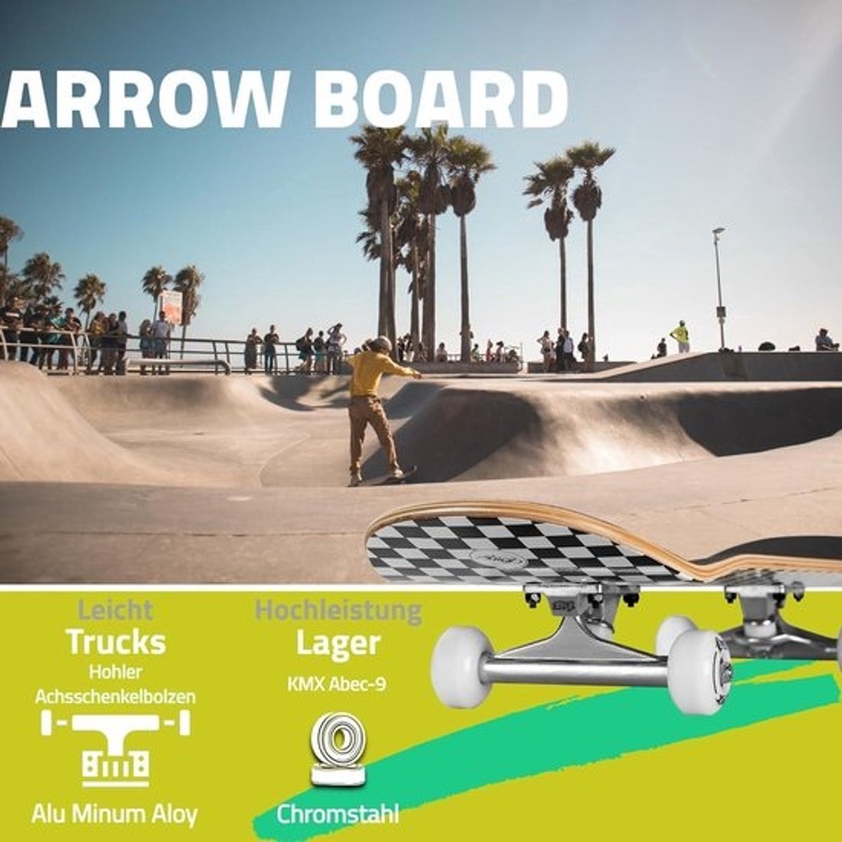 Cruiser Skateboard KMX Classic Mini - 22" en 27" Ontworpen voor Outdoor Activiteiten en Kort woon-werkverkeer Penny Cruiser Board
