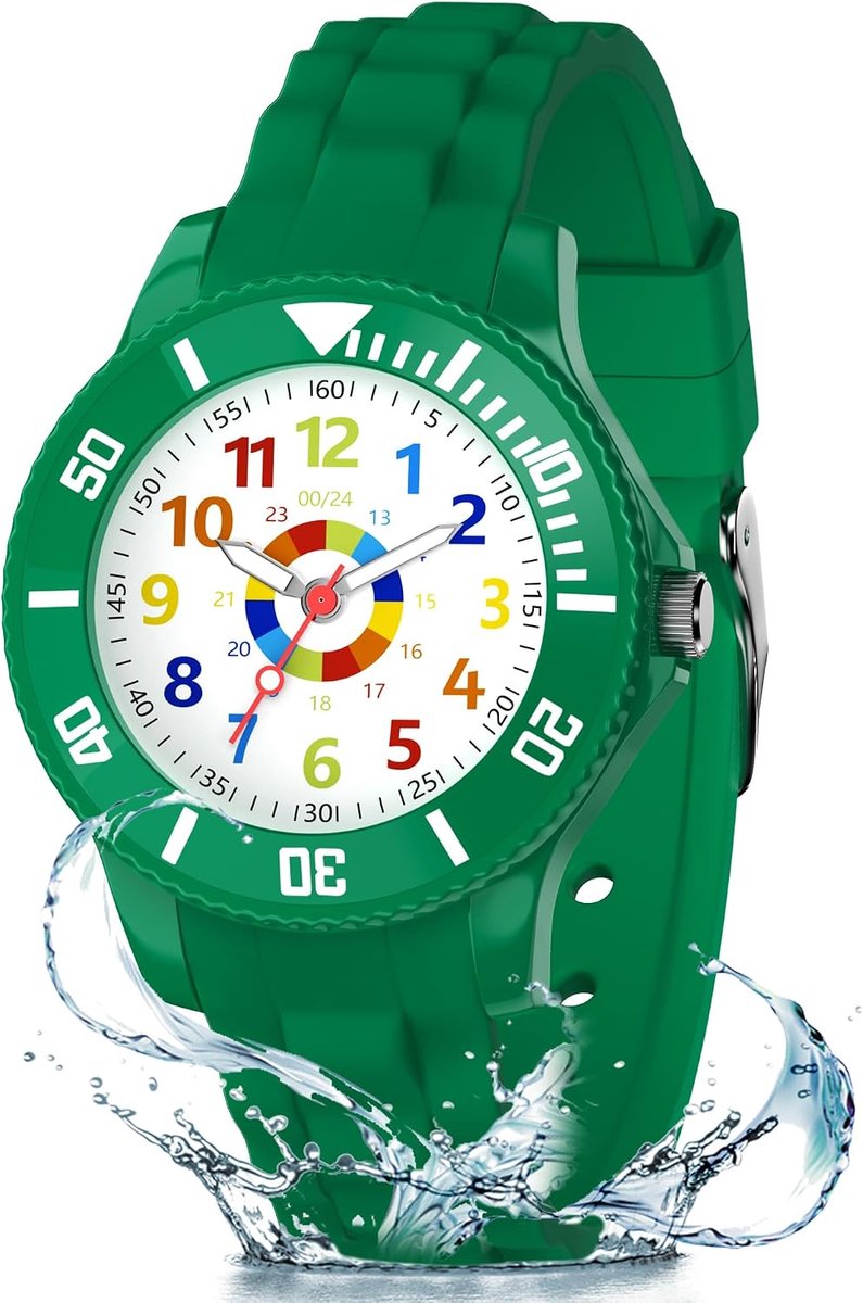 Kinderhorloge voor jongens en meisjes, voor 4-12 jaar