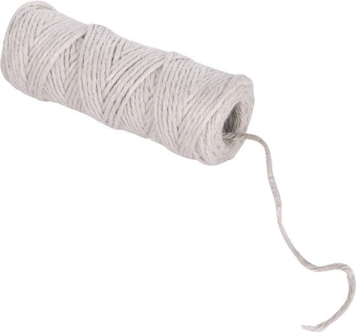 Jutegaren 3-voudig diameter 35 mm spoel 50 m - wit-ivoor - bindgaren - decoratief koord