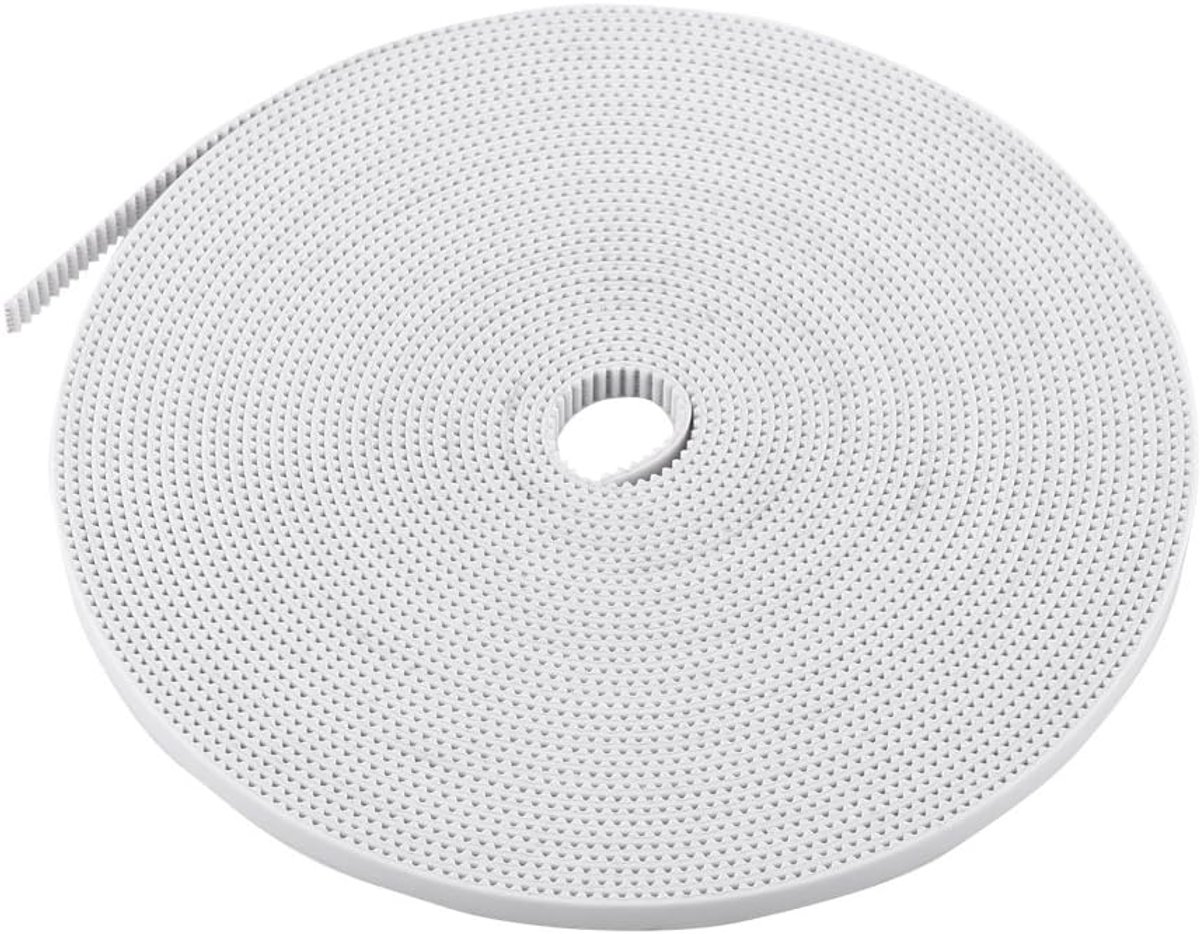 Distributieriem Walfront 3D Printer Distributieriem 10 Meter Open Ended Pu Distributieriem Breedte 6mm 3D Printer Riem Voor Reprap Cnc Witte Stalen Kern Accessoires