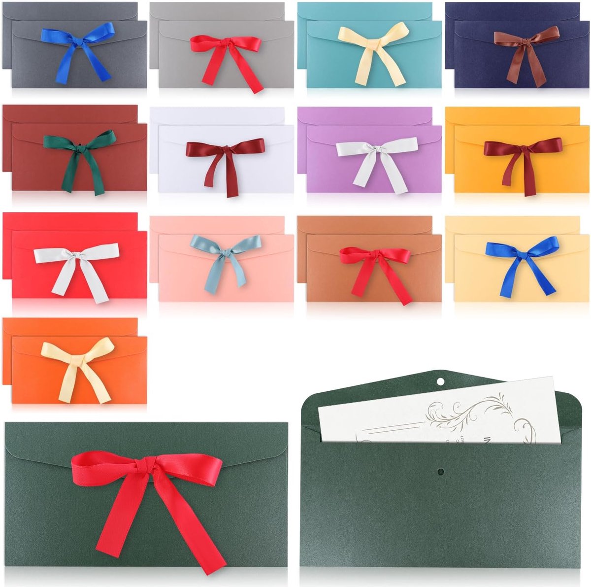 Enveloppen voor brieven, enveloppen, uitnodigingen, bruiloft, wit