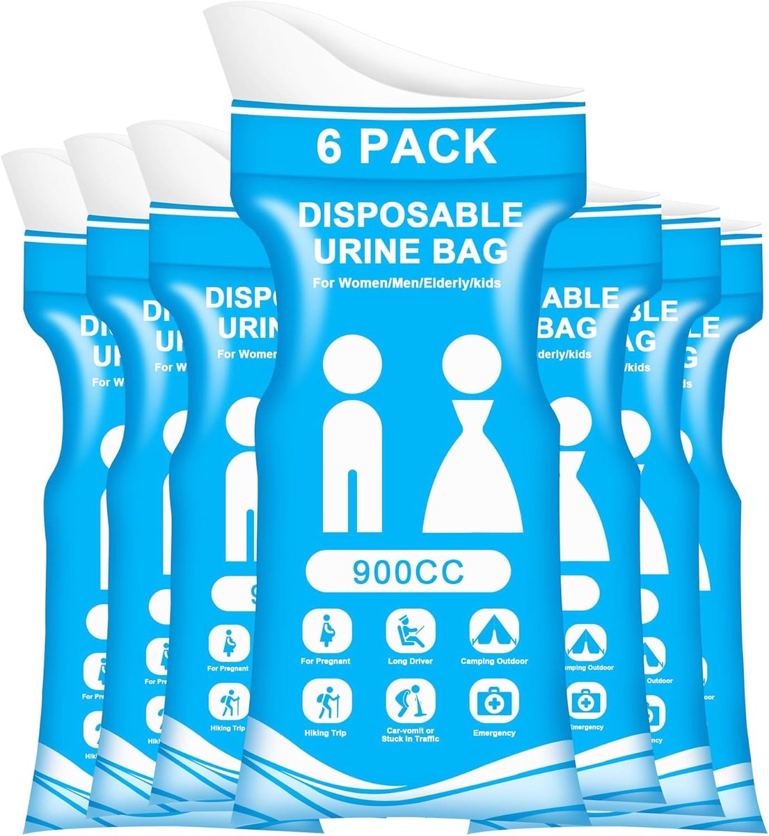 Urine Zakken voor Camping Essentials | Draagbaar Reispotje met Lekvrij en Geurbestrijding Functies