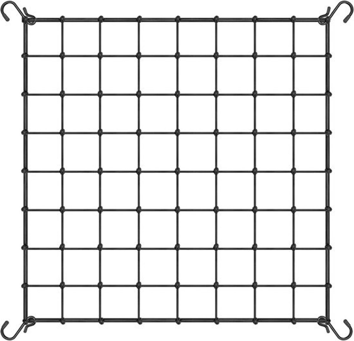 Elastisch Hekwerk 4 x 100 Meter met 4 Haken voor Klimplanten, Groenten, Fruit en Bloemen