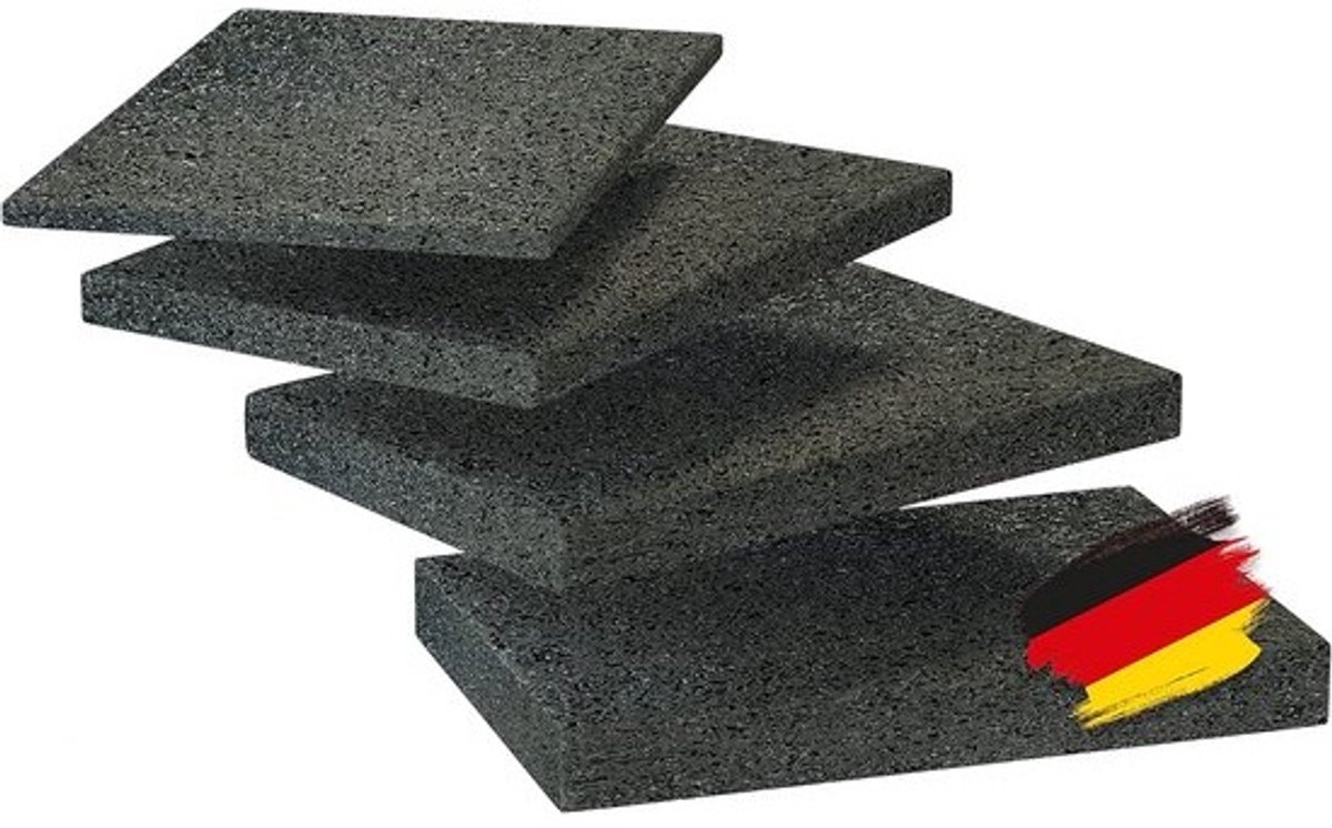 Terrastegels 90 x 60 mm - Bouwbeschermingsmatten van Rubbergranulaat voor Terrassen en Balkons