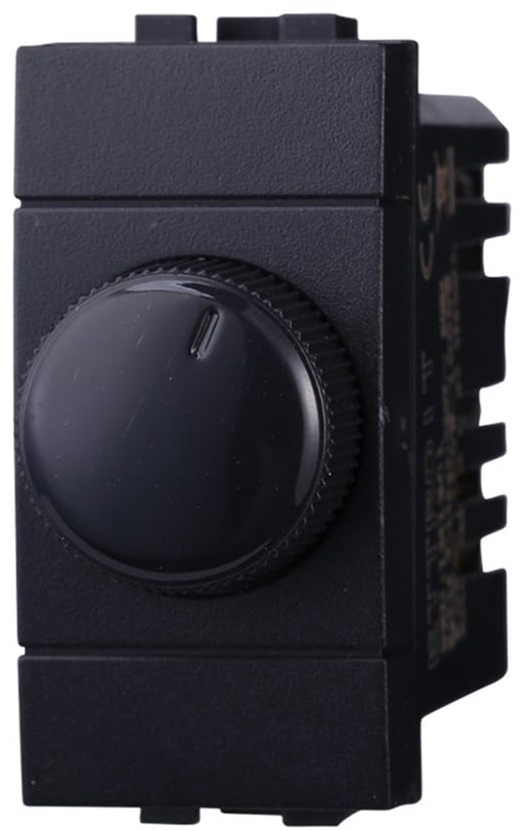 Dimmer met draaiknop 220 V 100-1000 W kleur zwart compatibel met Bticino Living International/Light