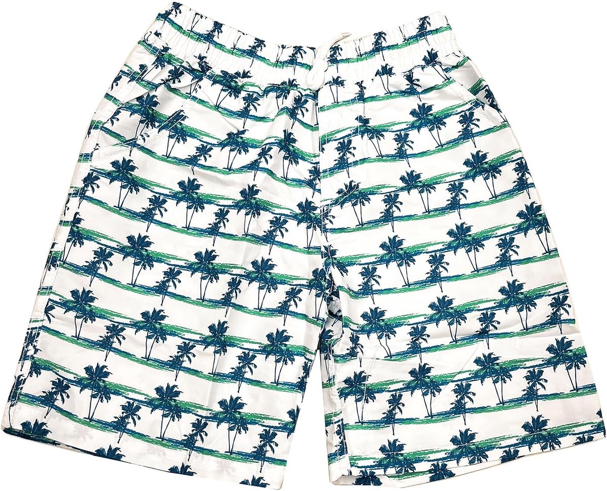 Zwemshorts voor jongens, zwembroek voor kinderen, verstelbaar koord, tas, strand, ademend, casual, korte shorts, 123-158 cm, patroon, 7-12 jaar, zomer, boardshorts