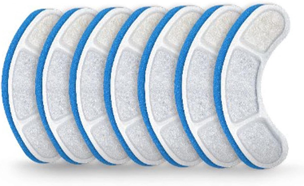 Fontein Filter, 8 Stuks, Blauw Wit, voor Huisdier Water Dispenser