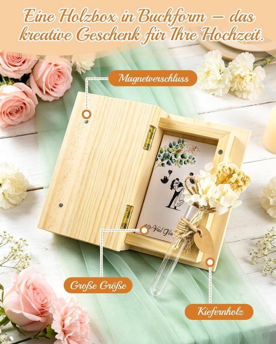 Bruiloft hout huwelijksgeschenken voor bruidspaar — afbeelding 4