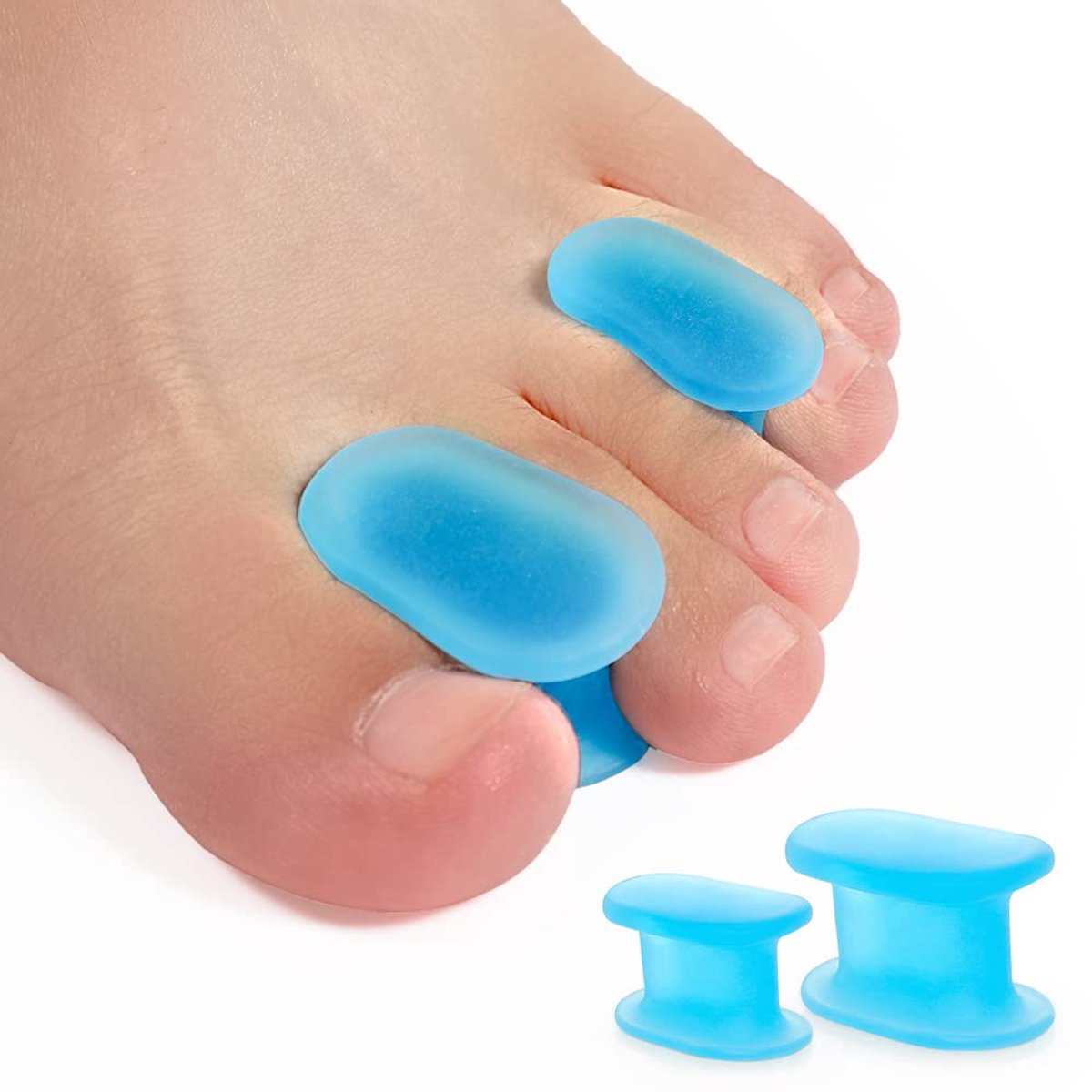16 stuks Gel Toe Separator, Bunion Corrector en Bunion Relief, Flens Toe Spacers voor overlappende teen separators Hammer Toe Straightener voor overlappende tenen