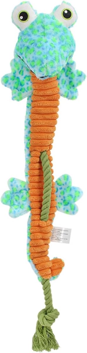 Piepende touw knoop hondenspeelgoed, interactief sleep- en kauwspeelgoed voor kleine tot middelgrote honden (XEPT0950-03)