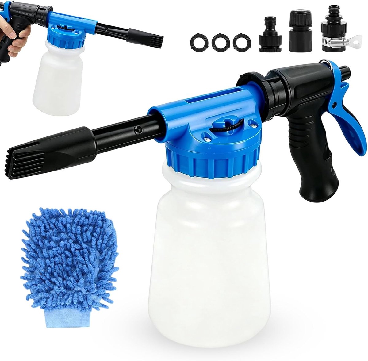 Autowas, 900 ml, multifunctioneel auto-reinigingsschuim, schuimsproeier, schuimlans, hogedrukwaterpistolen voor auto's en motorfietsen