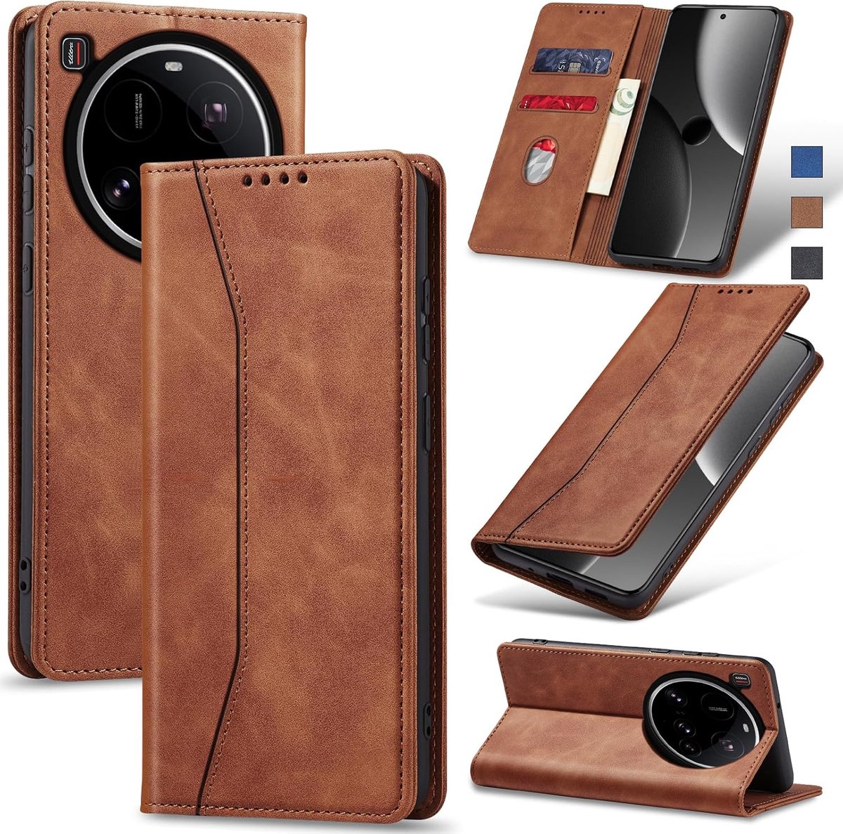 Hoesje voor Xiaomi 15 Ultra,Bruin