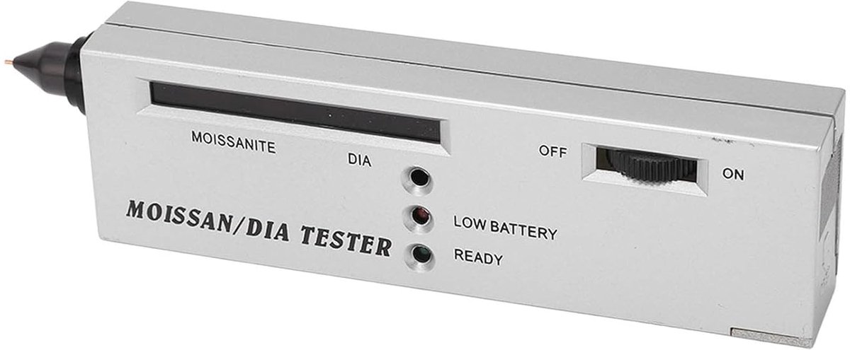 Hardheidsdetector Diamanttester, Moissanite Pen Professionele Diamanttestpen Juwelier Testtool met LED-indicator voor Juwelierszaken