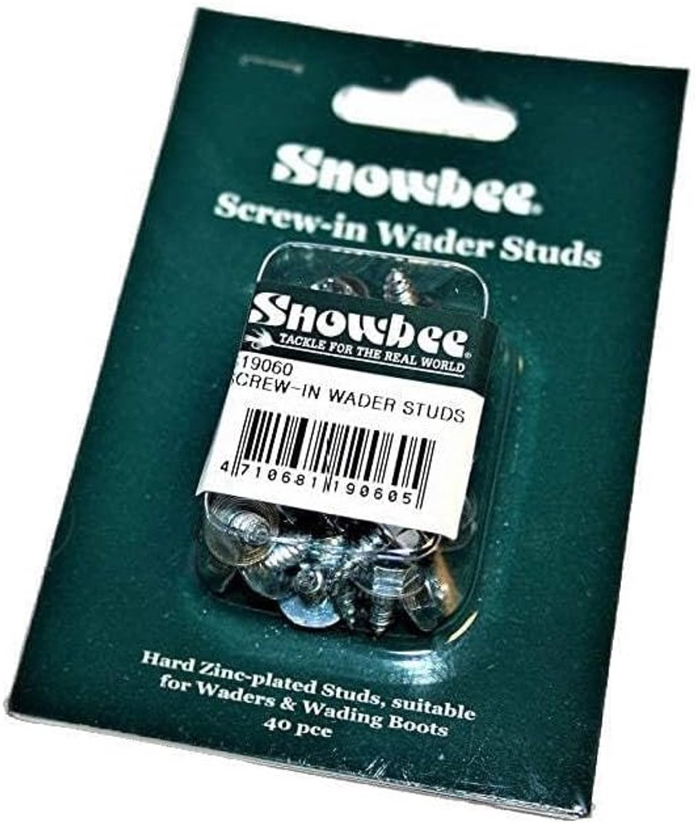 Wader studs x 40 - zeskant - verzinkt - extra grip in glibberige situaties - ShopVlot