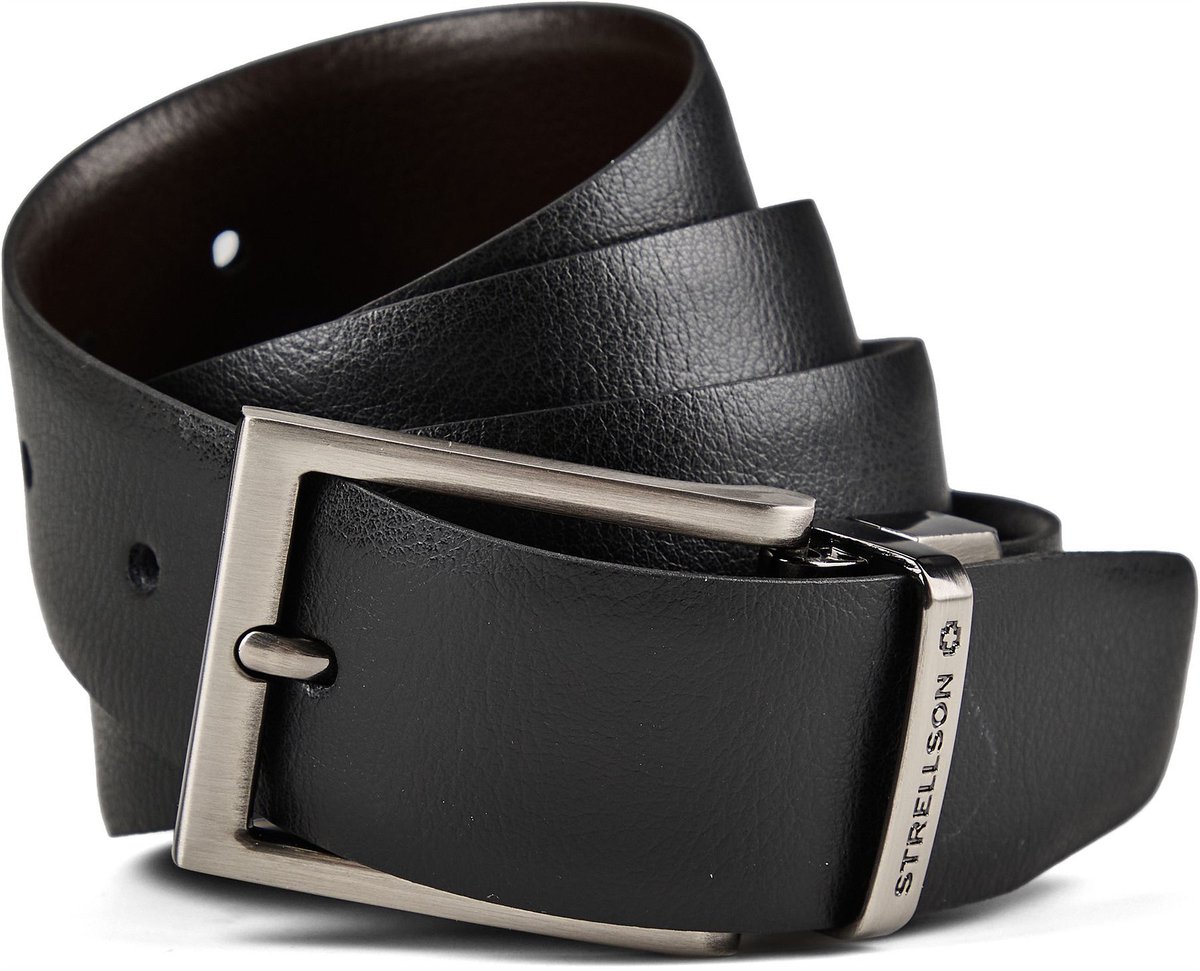Strellson Riem Leder - Jongens - 100 cm - black-d`brown