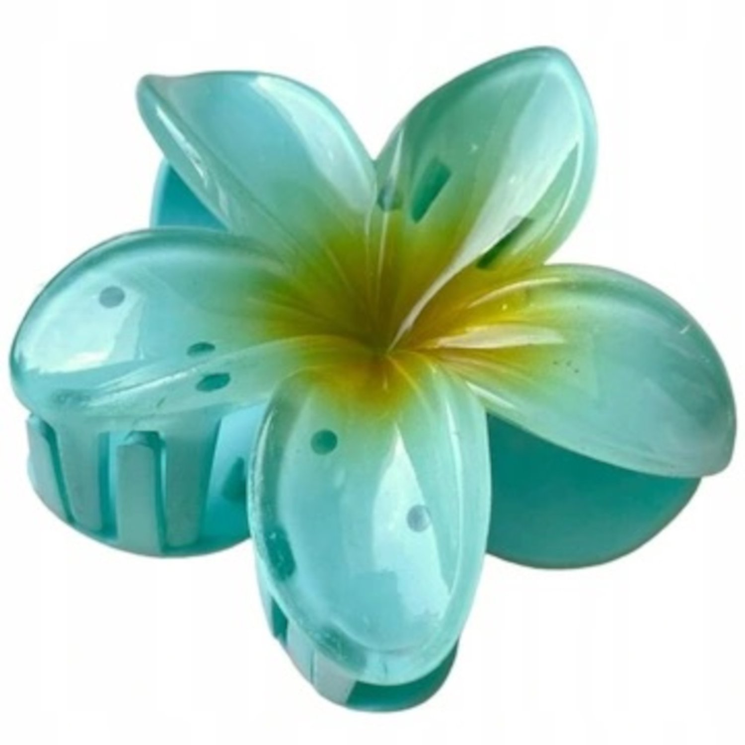 Hawaii Bloemen Haarclip - Mint Groen - Grote Bloem