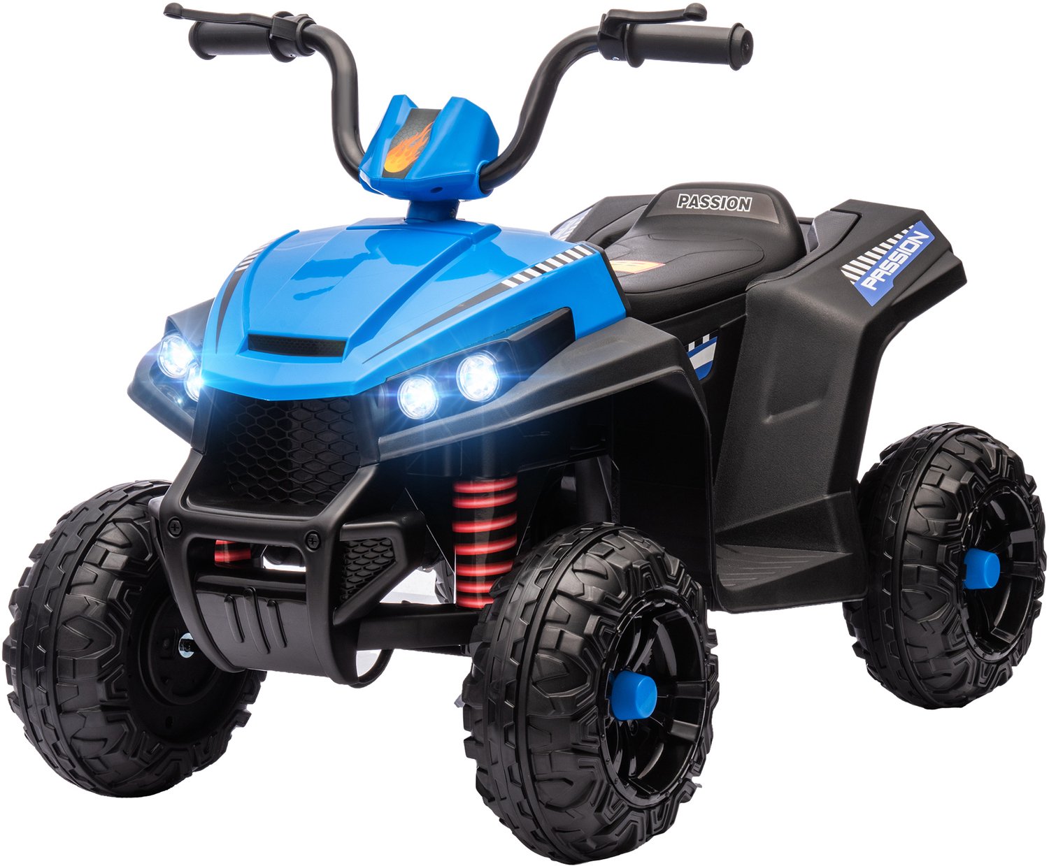 Playon Elektrische kinderquad - Met vering en muziek en verlichting - 85 x 55,5 x 62 cm - Blauw