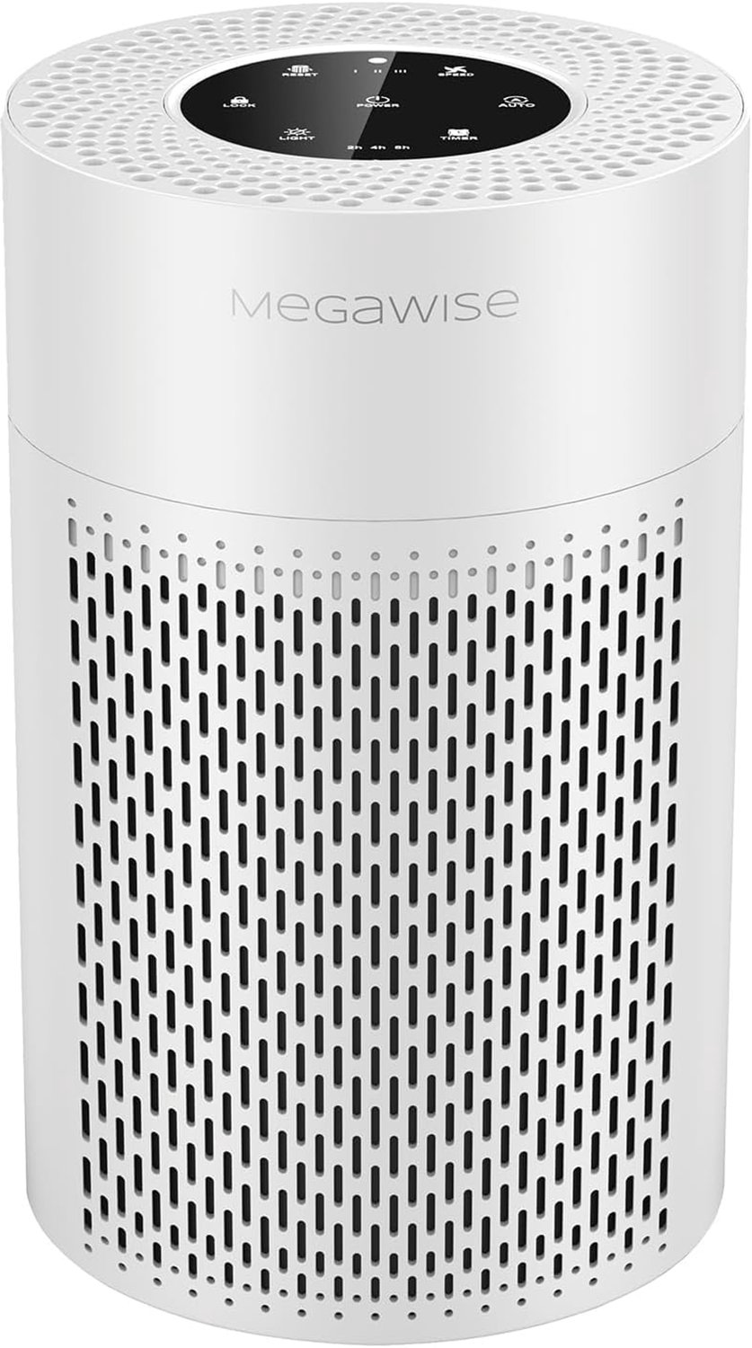 Luchtreiniger Wit H13 True HEPA-filter - 20 Watt Vermogen - 250 m2 Oppervlakte - Elektrisch Met Snoer - Voor Grote Ruimtes