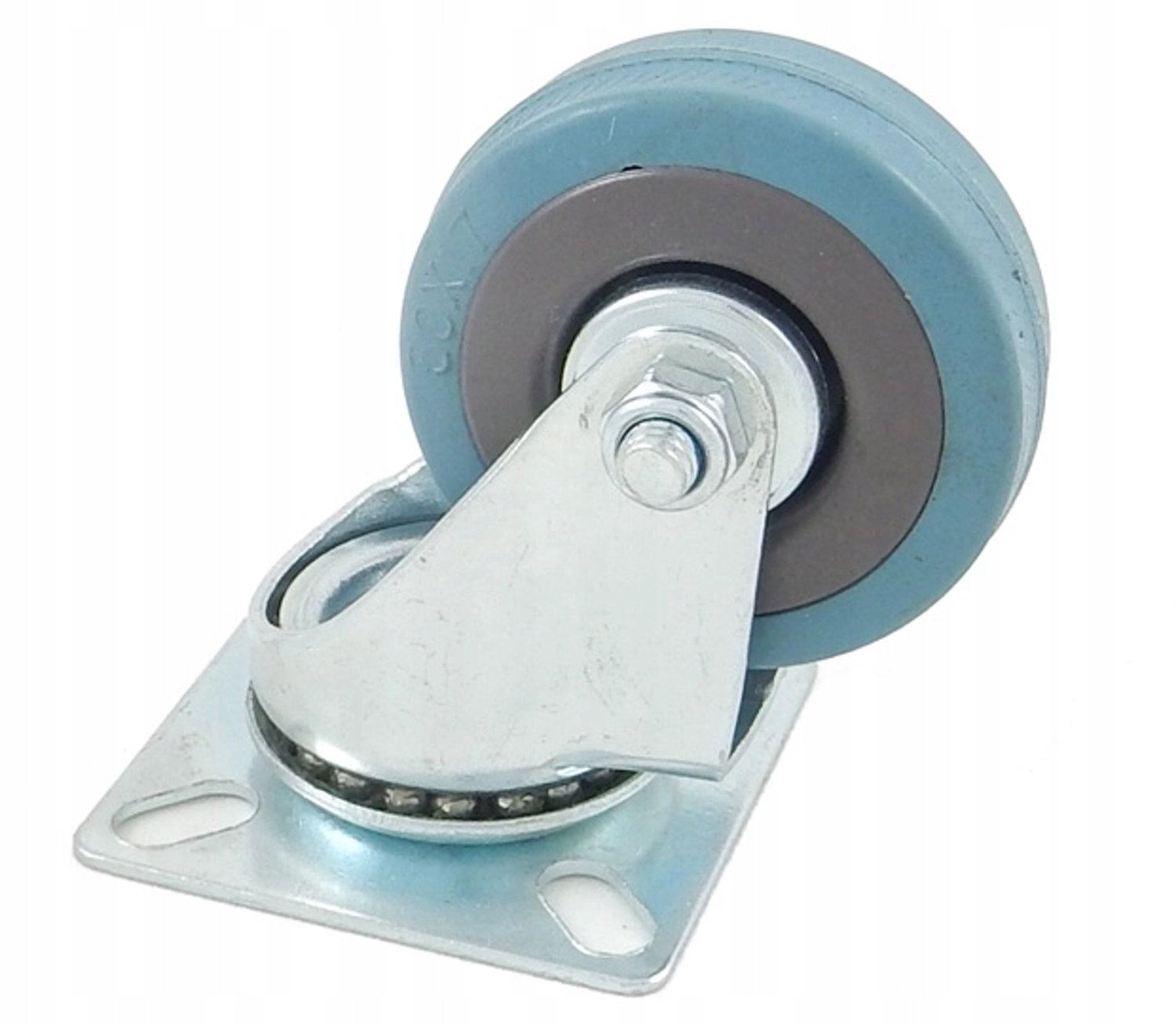 Zwenkwiel 50mm Kunststof-Rubber - Draaibaar