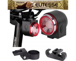 Fietslamp Achter met Alarm & Afstandsbediening - Waterdicht IPX7