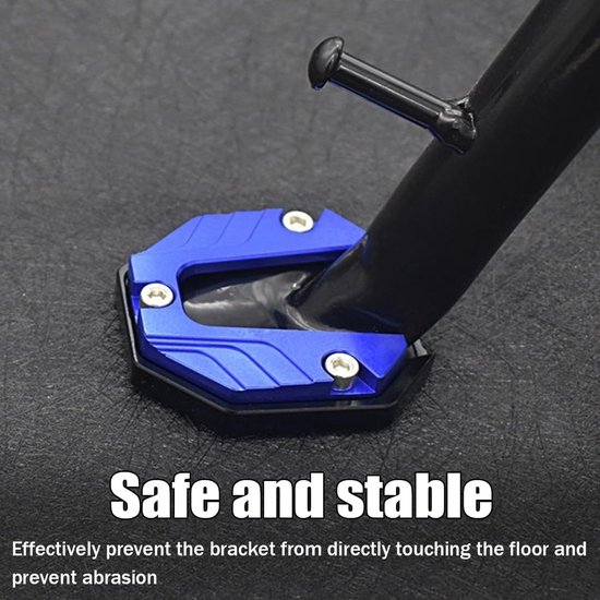 Motorfiets Zijstandaard Verlengplaat van CNC Aluminium, Slijtvast en Duurzaam, Motoraccessoires voor Stabiele Ondersteuning — afbeelding 4