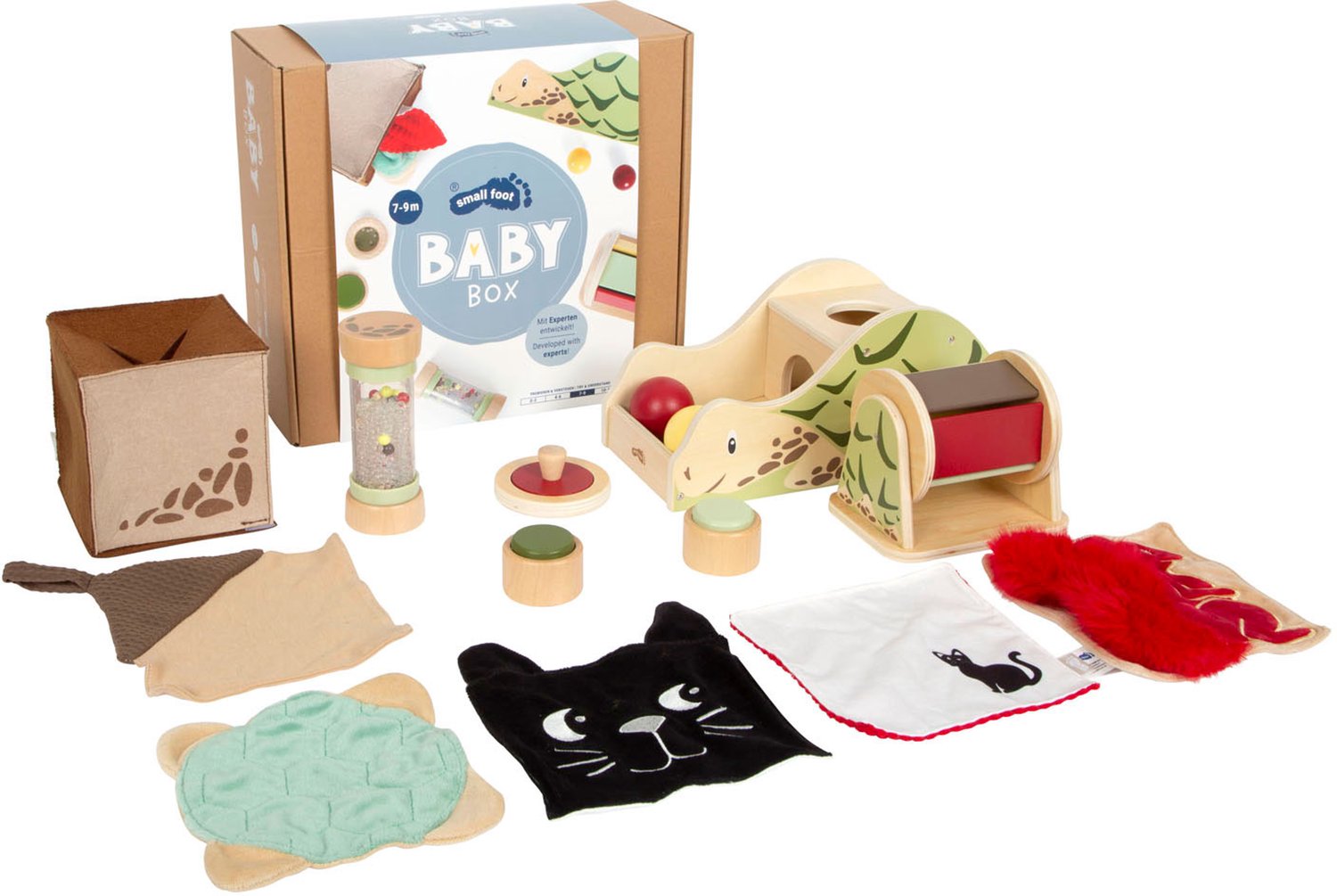 Small Foot Baby-Box 7 - 9 Maanden Proberen en Begrijpen Babyspeeltjes