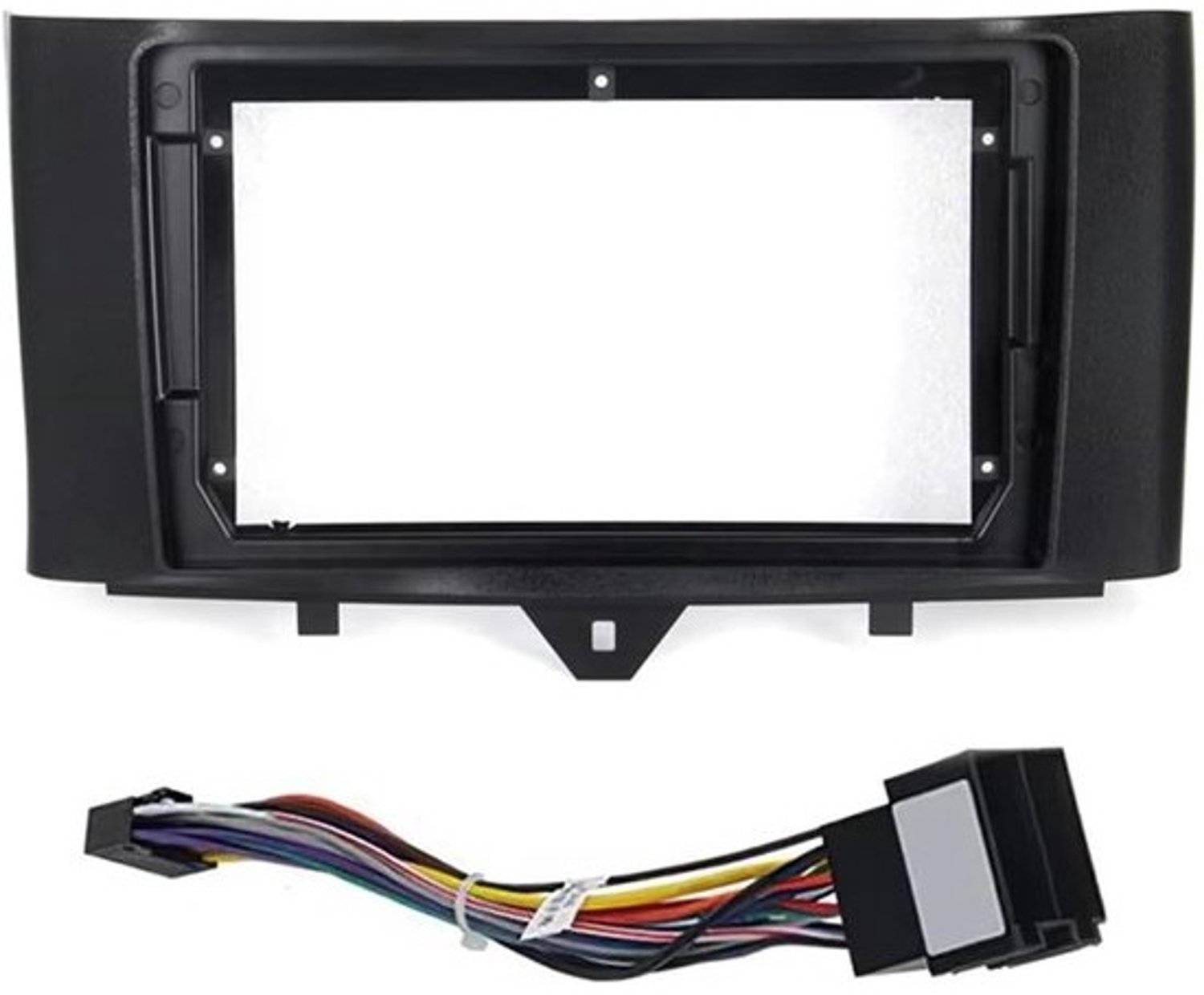 Autoradioframe - Dashboardpaneel - Voor autoinstallatie - Robuuste constructie - 9 inch - Zwart
