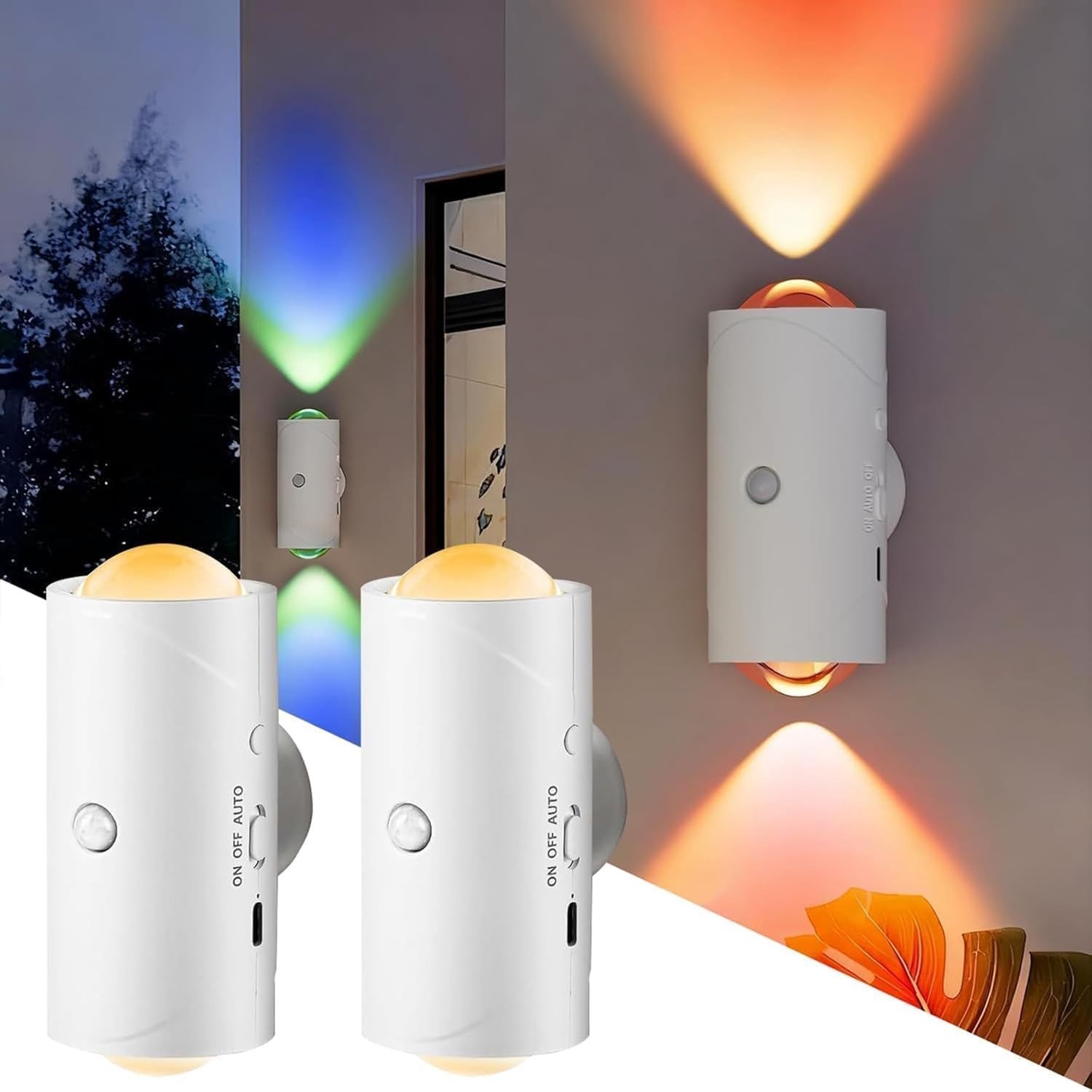 Wandlamp met Bewegingsmelder - Wit - - LED Nachtlampje met Magneetbevestiging - Voor Binnengebruik