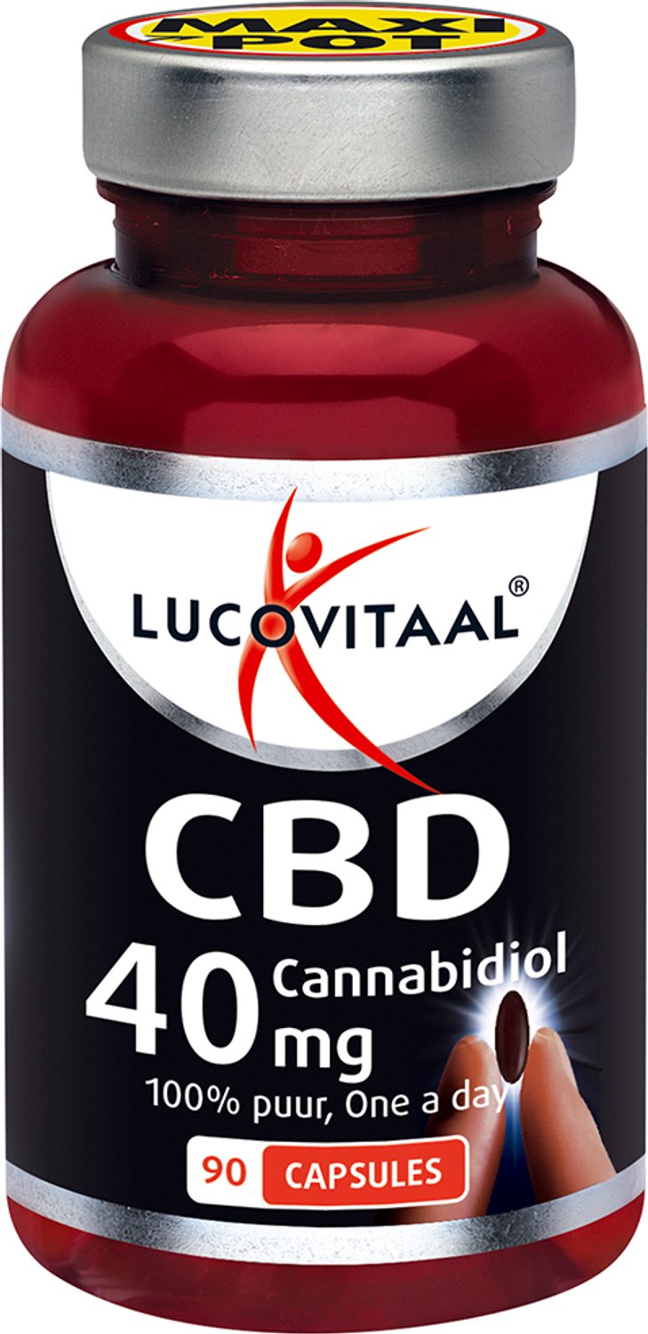 Bol.com Lucovitaal CBD 40 mg 90 capsules MAXI pot aanbieding