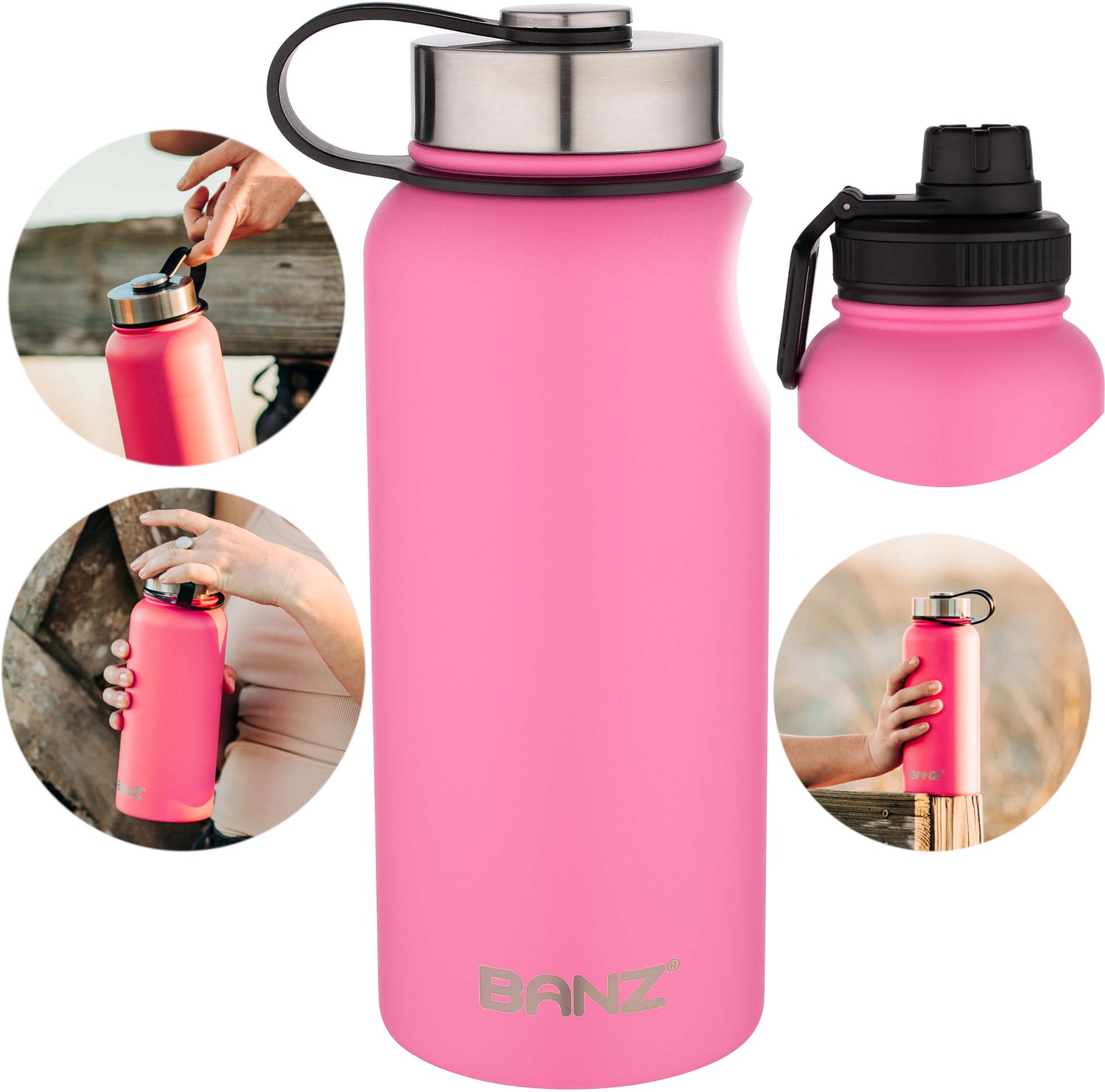 Banz Sport Thermos Bidon 950ml - Houdt Warmte & Koude Dranken Lang Fris