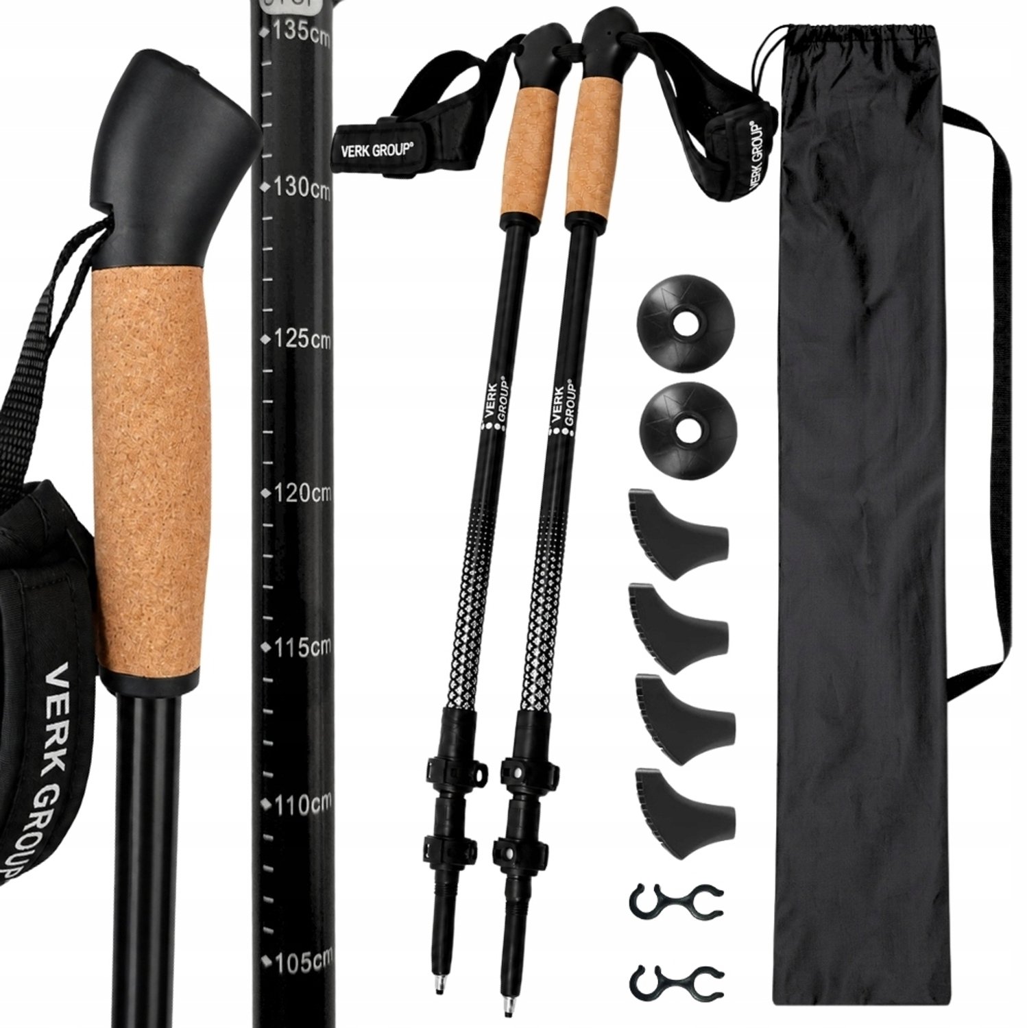 Verstelbare Nordic Walking Stokken - Lichtgewicht & Opvouwbaar