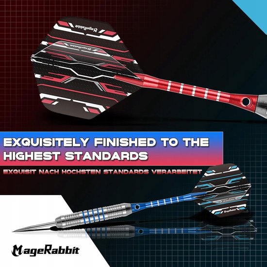 Professionele Dartpijl Set: 12x 22g, Metalen Tips, Aluminium Shafts — afbeelding 4