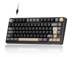 Mechanisch Toetsenbord 75% AZERTY FR - Bekabeld USB-C - PBT MDA Profiel - Compact Gaming Keyboard