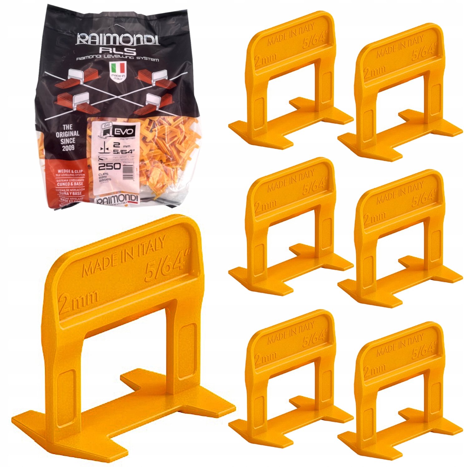Raimondi RLS EVO Tegelnivelleringsclips 2mm - 250 stuks