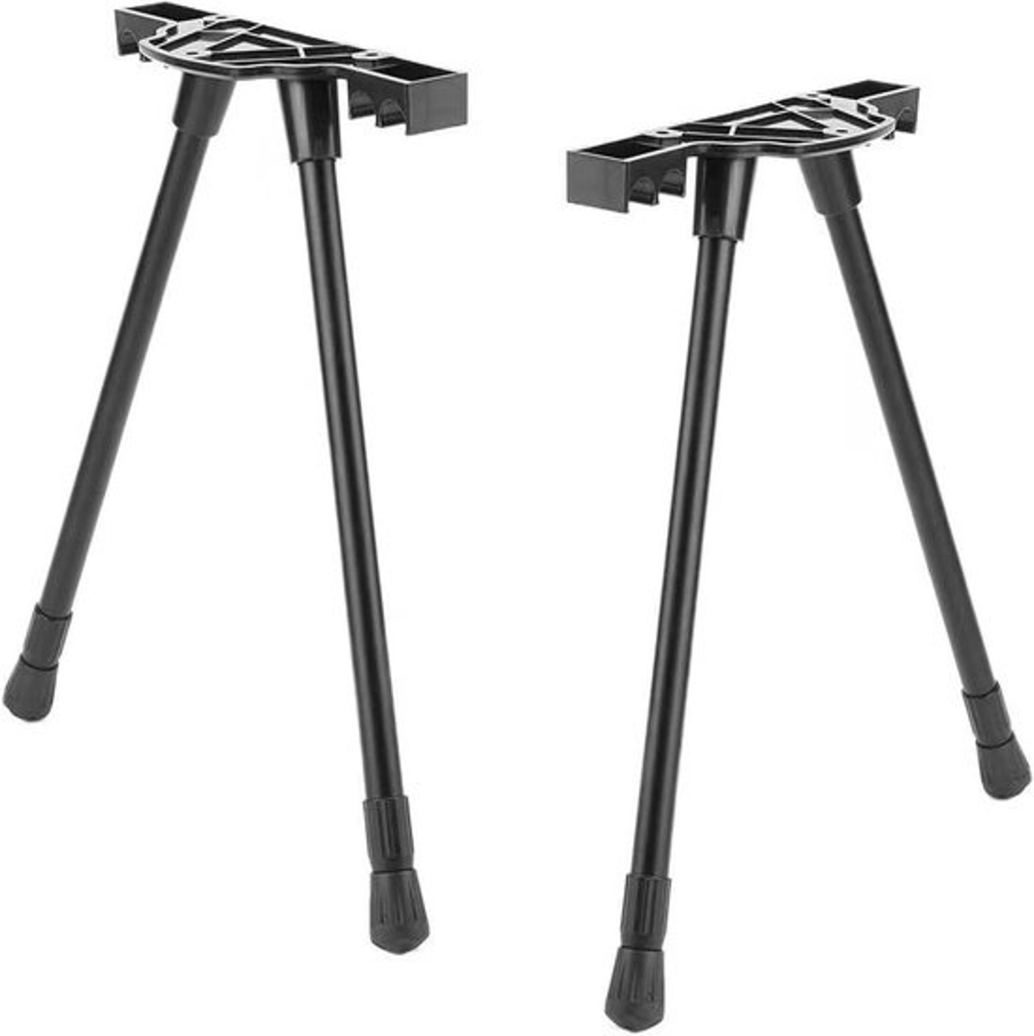 Set tafelpoten - Verstelbare steunen - Voor doe-het-zelfprojecten - In hoogte verstelbaar - 7-18 cm - Zwart