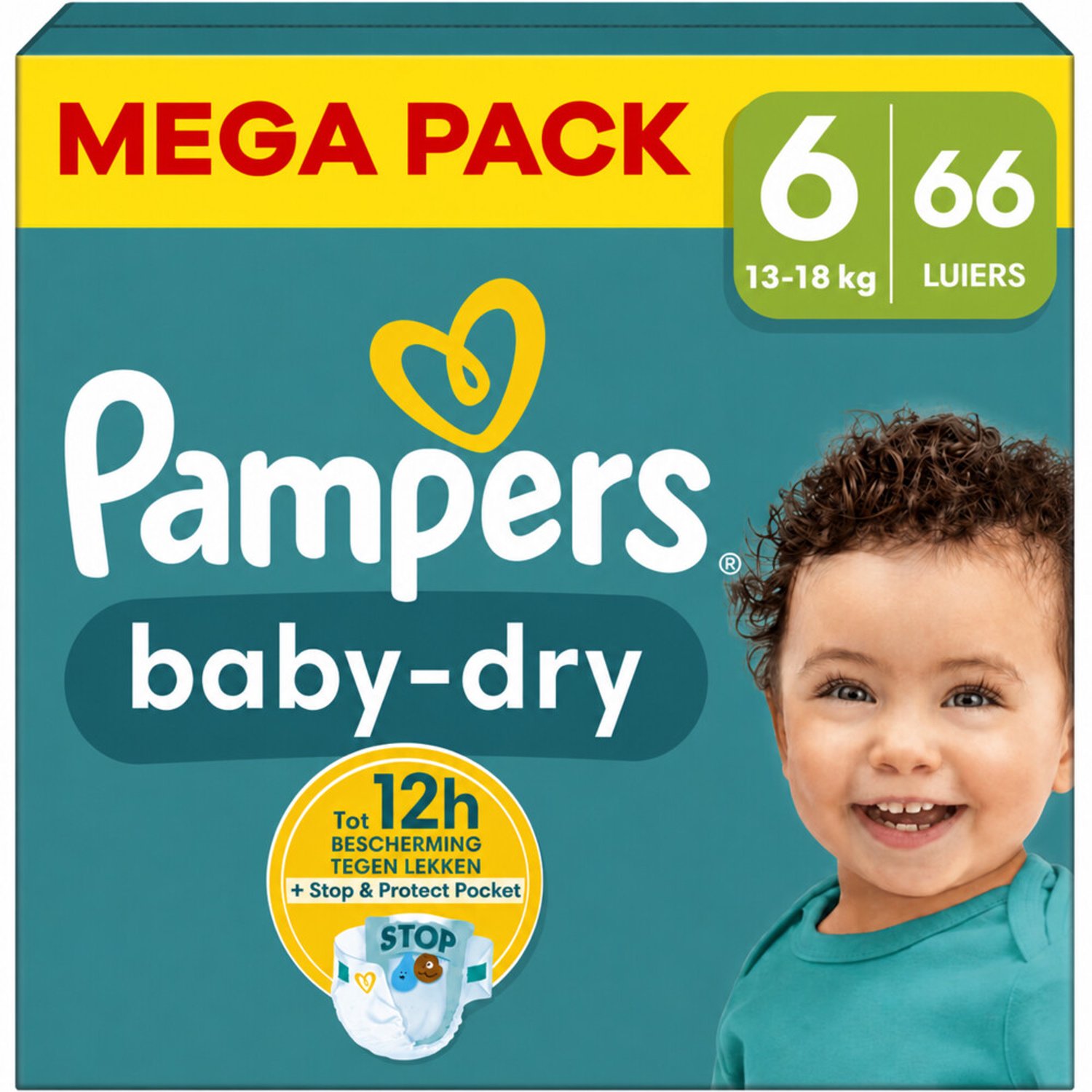 Pampers Baby Dry luiers maat 6 | 66 stuks