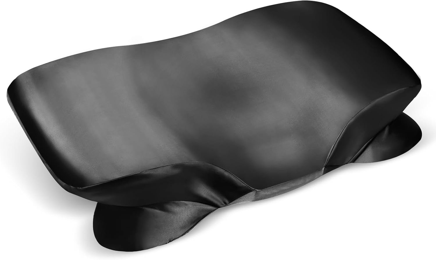 Famanu Kussenhoes Satin voor Nackensteunkussen - zorgt voor een comfortabele nachtrust - zacht en luxe - 1 stuk Neutraal