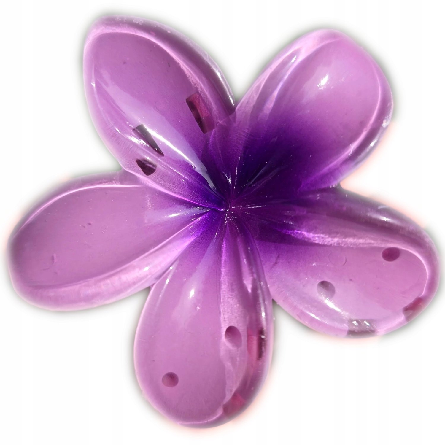 Grote Hawaii Bloem Haarclip - Paars