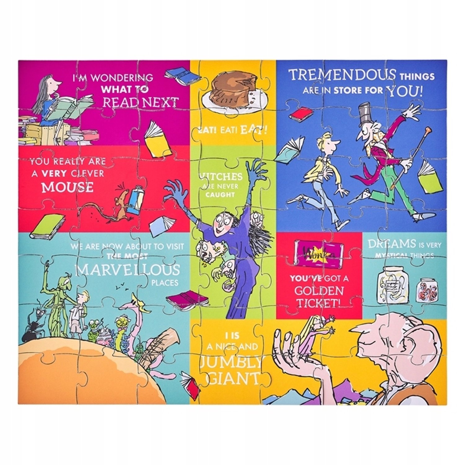 Petit Collage Roald Dahl Dubbelzijdige Puzzel - 49 Stukjes