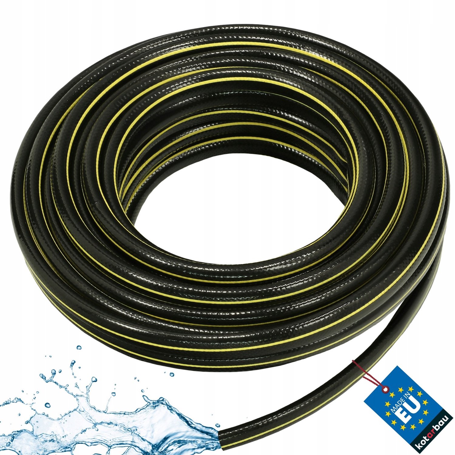 Sterke 1" PVC Tuinslang 20m - 4-laags Versterkt