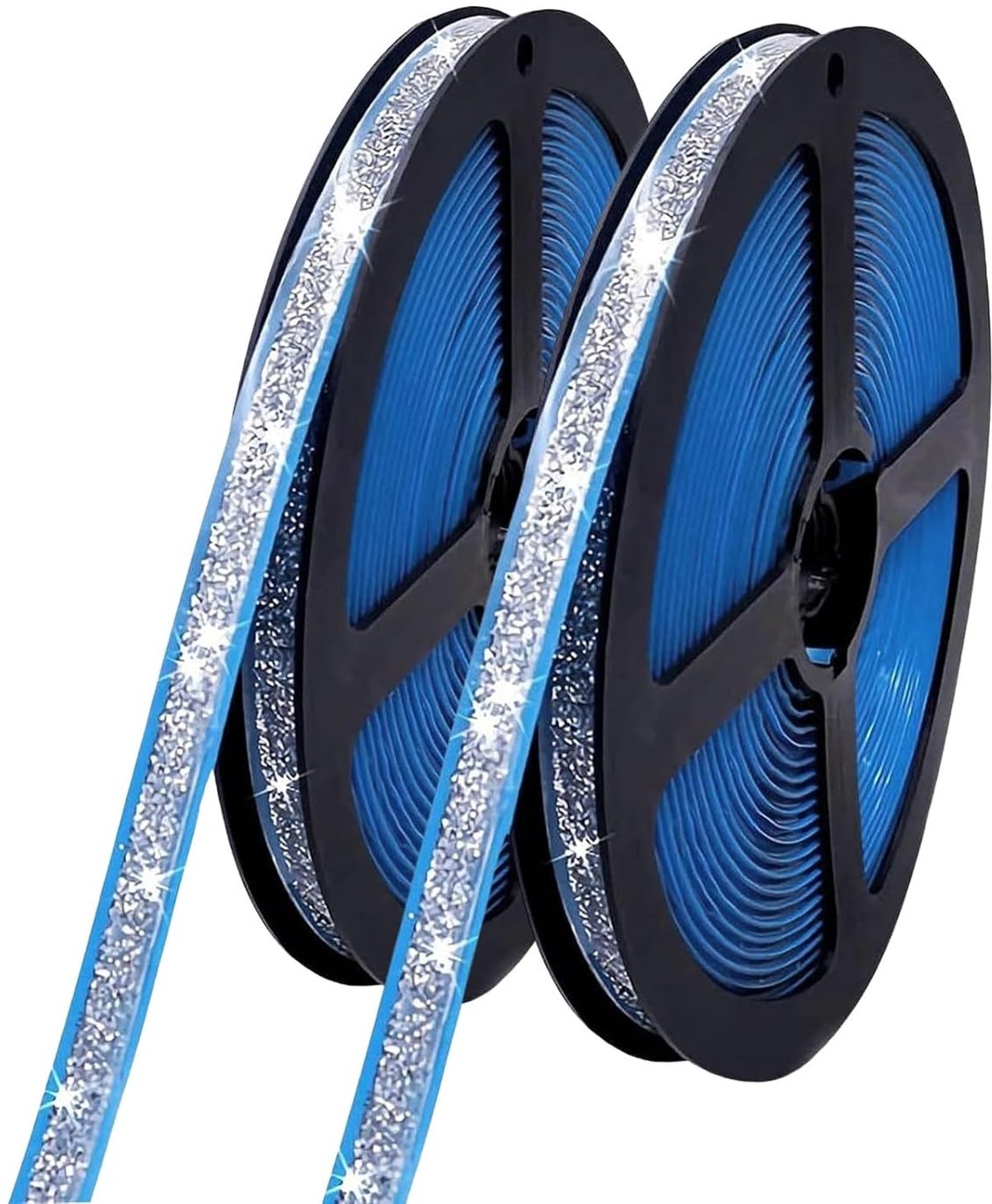 Dubbellaags Plakband voor Afwerking en Mouldings - 6 Meter PVC Sealing Tape voor Toilet, Tegels en Meubels (Zilver)