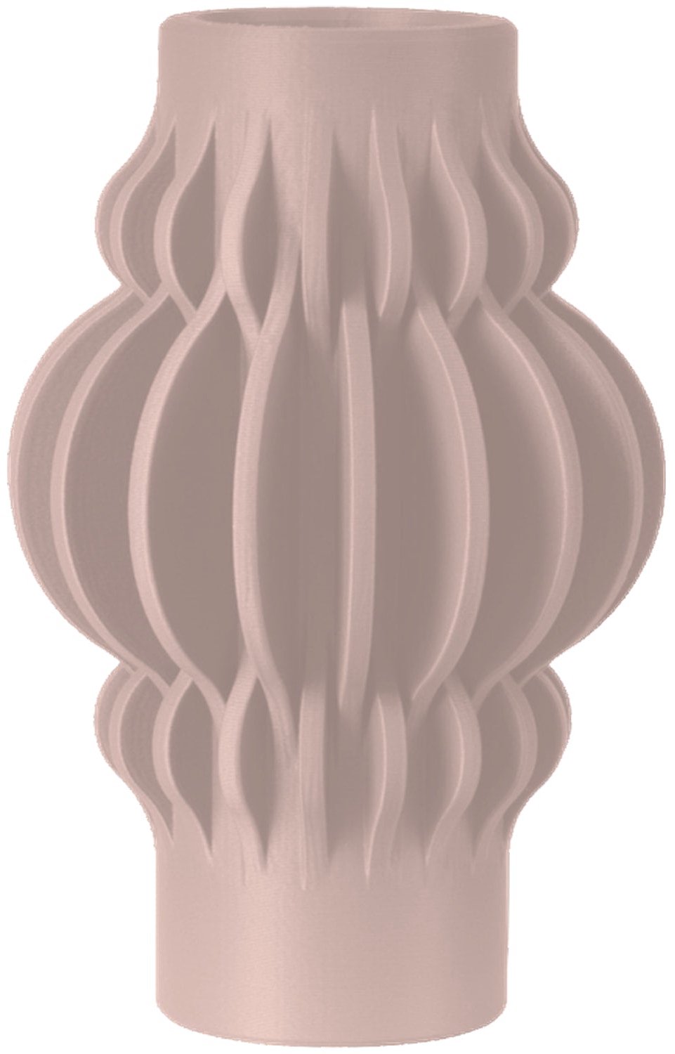 Layvo VESPER Vaas - Bloesem - D17 x H25 cm - droogbloemen vaas - gerecycled plastic