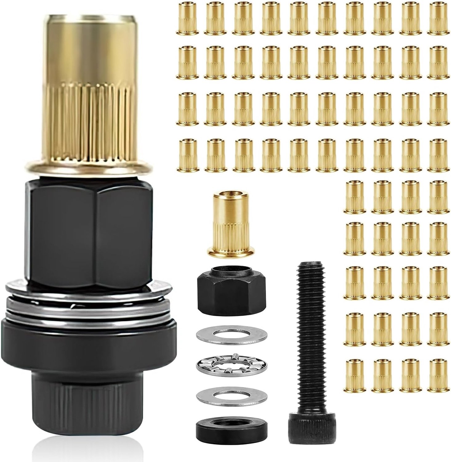 Rivet Nuts M8 Thread Rivet Nuts, Pull-In Nuts, Rivet Nuts, Tool and Manual Rivet Nut, Rivet Nuts, Rivet Nut Set (60 - ShopVlot