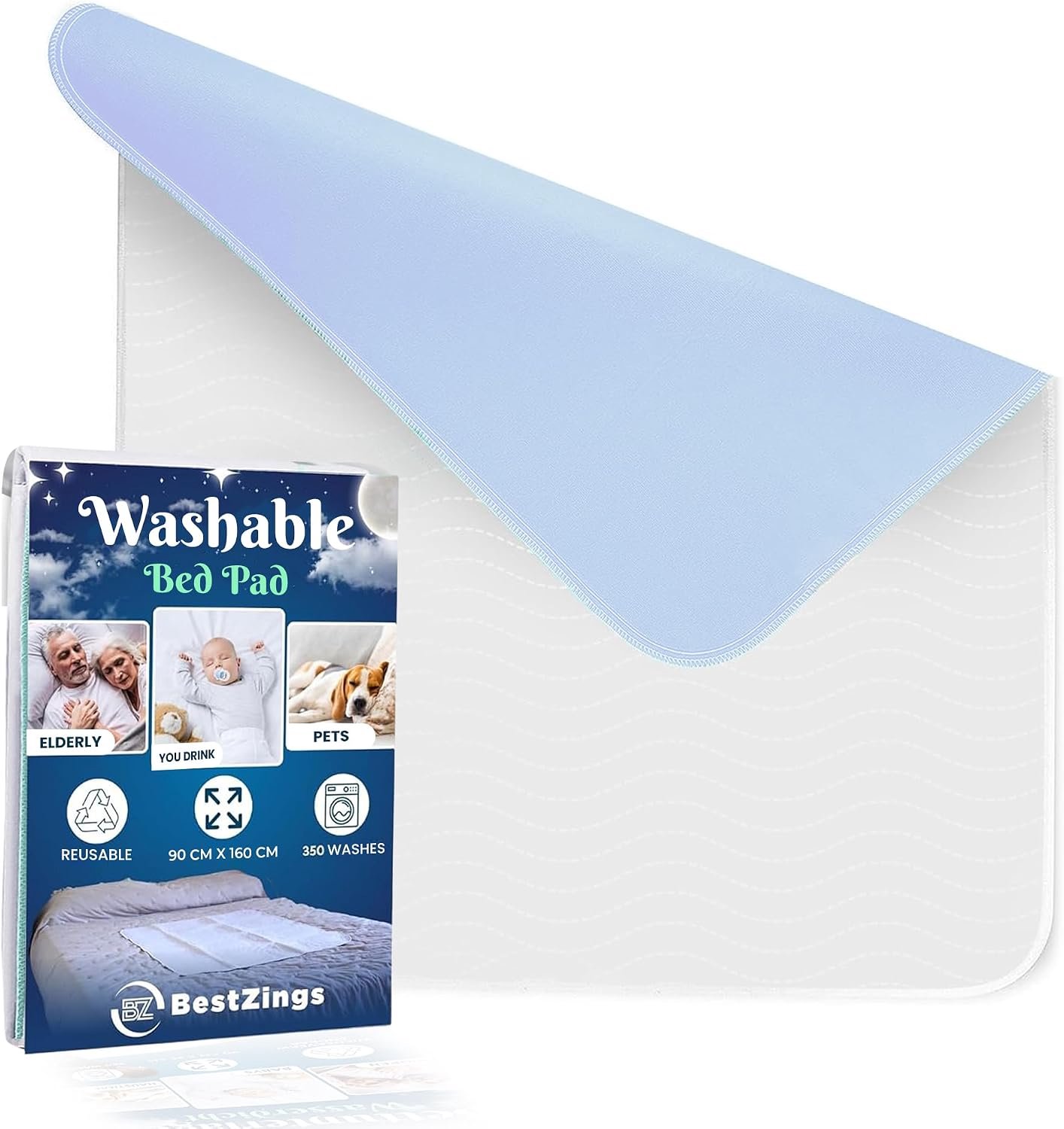 Waterproof bedding cover - Incontinence inserts - Mattress protector single bed - bed pads - Incontinence sheets - ShopVlot