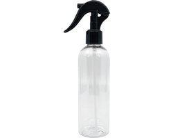 SnelShoppen - Transparante BIOHY Sprayfles 250 ml met Pompverstuiver - Chemisch Bestendige Spuitflacon voor Huishoudelijke Reinigers, Olie, Cosmetica