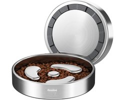 Feedoo Slow Feeder Dog Bowl - 240ml for Small Puppies, Double Layer 304 Stainless Steel Puzzle Bowl, Anti-Choking for - ShopVlot