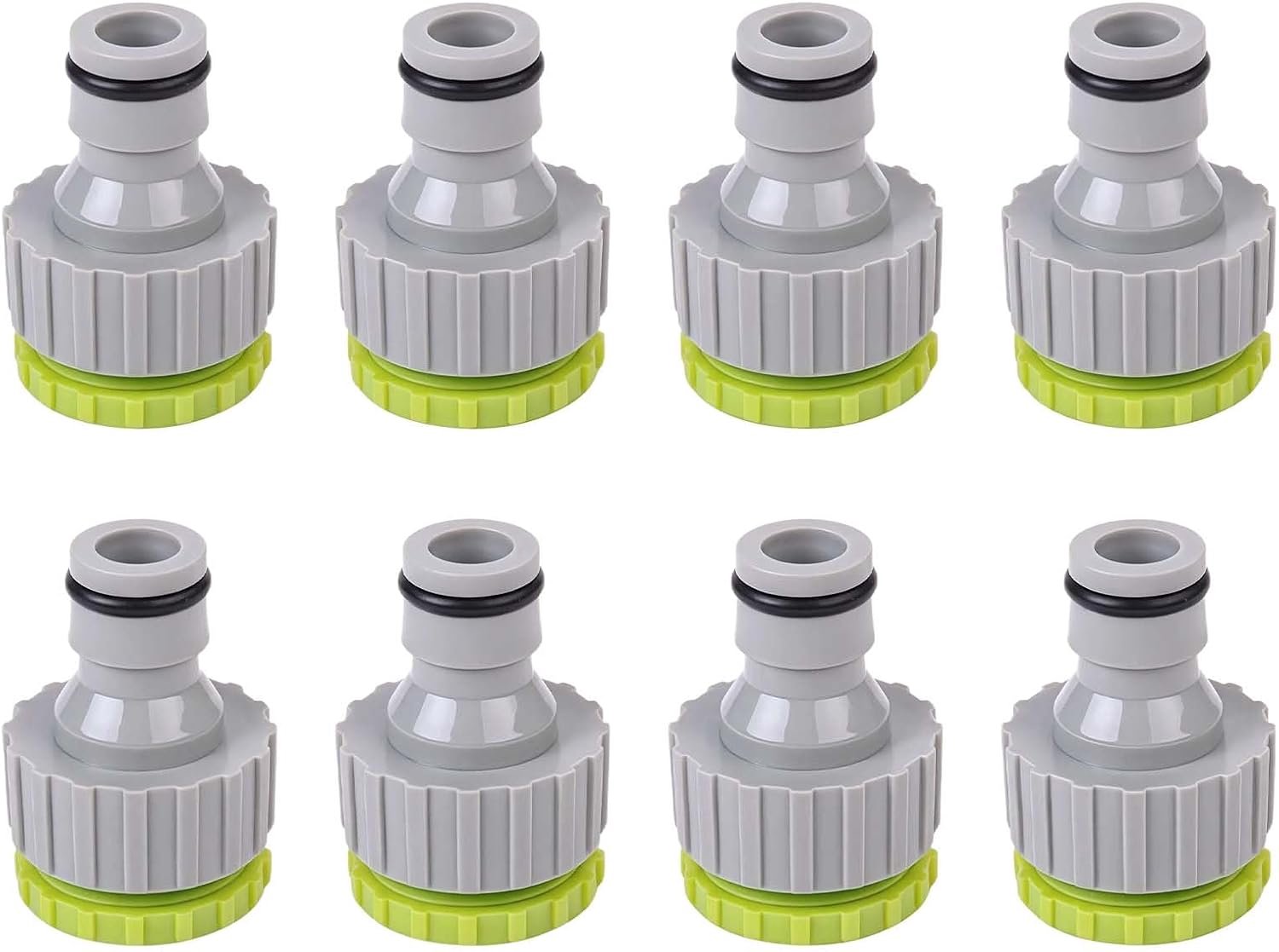 Pack of 8 Universal Garden Hose Connectors 1/2 Inch & 3/4 Inch Tap Adapter Garden Hose Hose Nozzle Quick Coupling for - ShopVlot